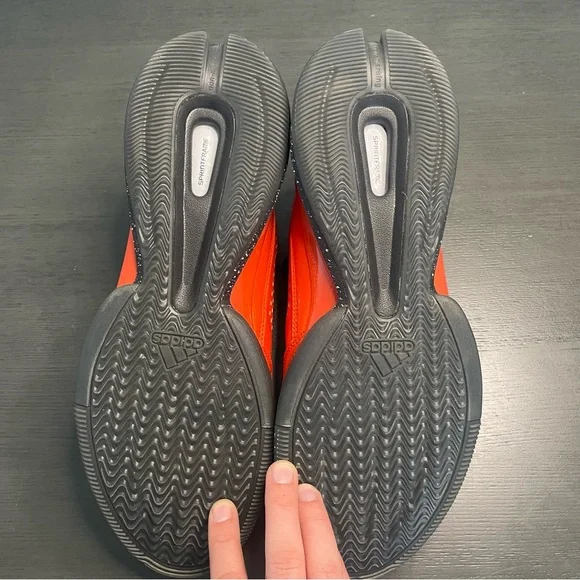 Adidas Damian Lillard Custom Orange Black Men's Basketball Shoe Size 12 - Picture 10 of 14